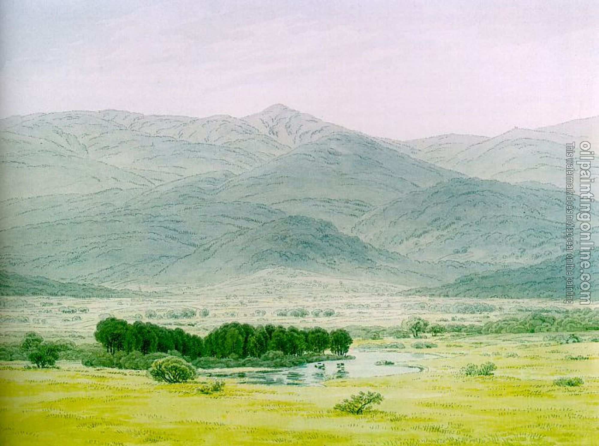 Friedrich, Caspar David - Landscape in the Riesengebirge